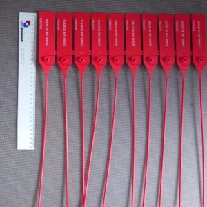 ID Seal stærk rund pull up plombe - mulighed for 300-400-500 eller 600 mm lang strap