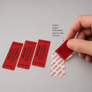KR - Removable residue VOID seal